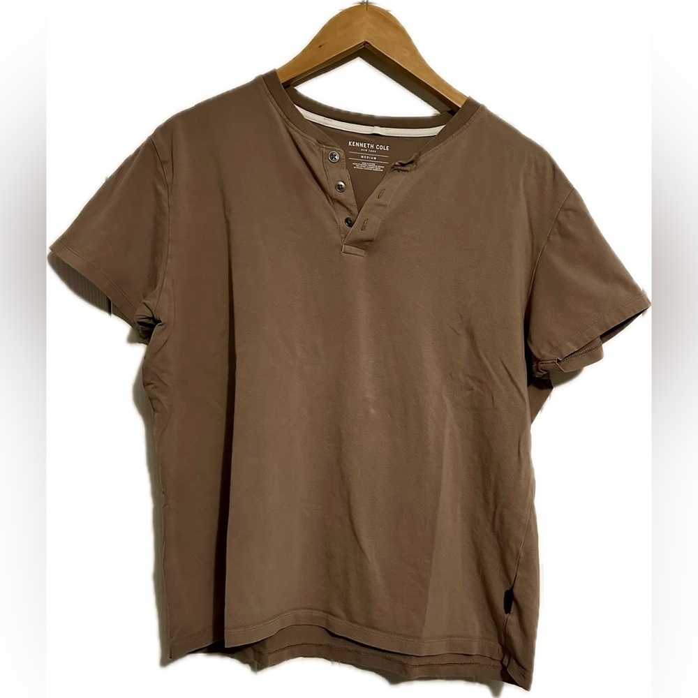 Kenneth Cole Men's Short Sleeve Tee in Light Brown